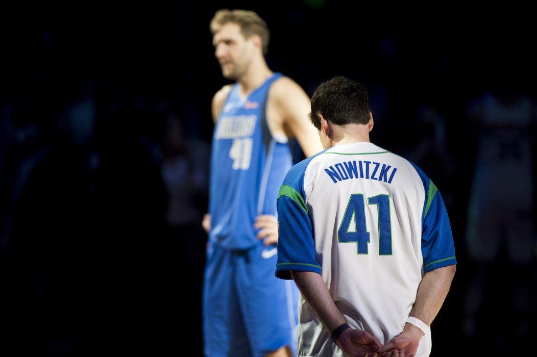 Dirk Nowitzki vor dem letzen Heimspiel seiner Karriere