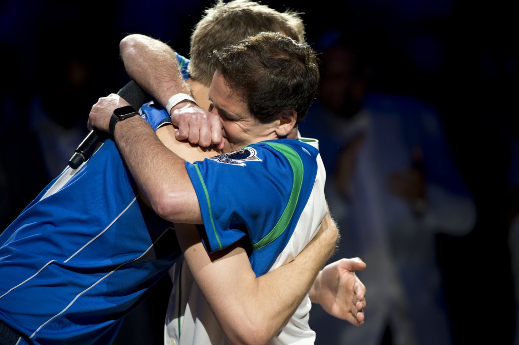 Dirk Nowitzki vor dem letzen Heimspiel seiner Karriere