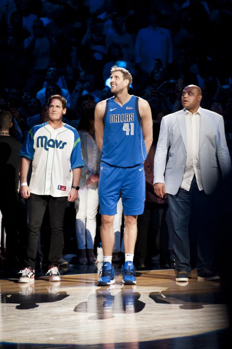 Dirk Nowitzki vor dem letzen Heimspiel seiner Karriere