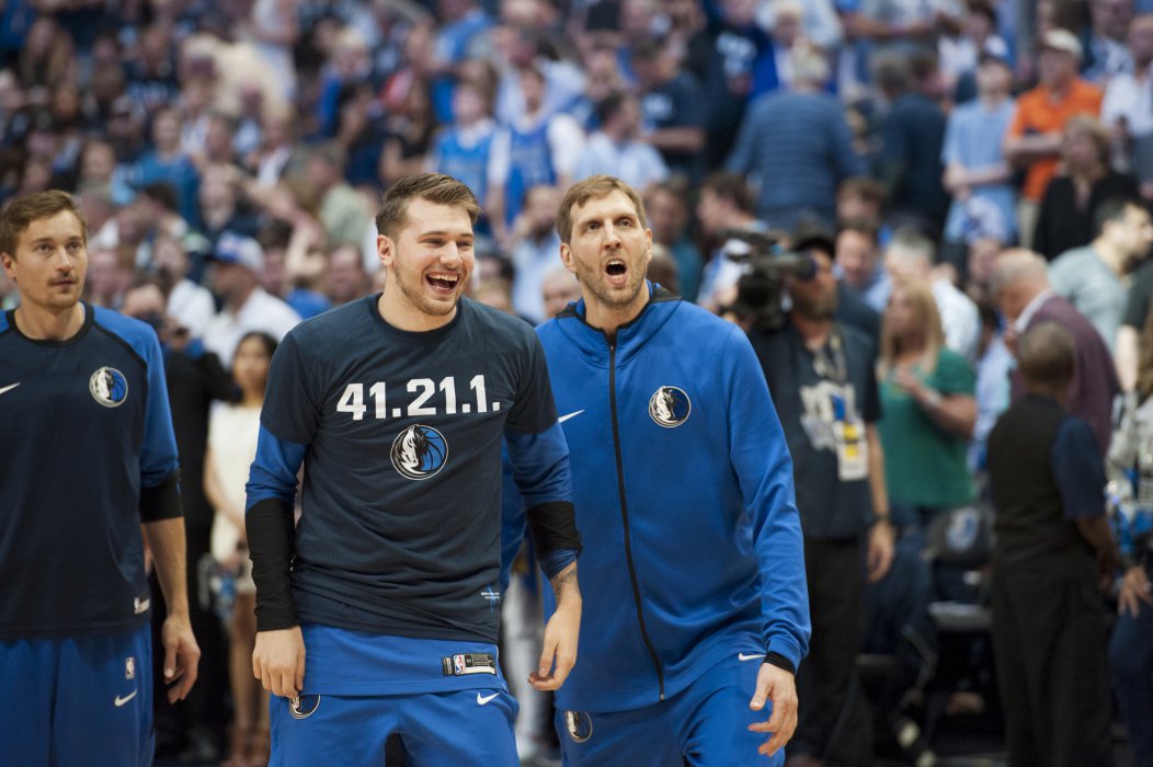 Dirk Nowitzki vor dem letzen Heimspiel seiner Karriere