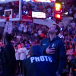 Dirk Nowitzki vor dem letzen Heimspiel seiner Karriere