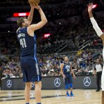 Dirk Nowitzki vor dem letzen Heimspiel seiner Karriere