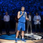 Dirk Nowitzki vor dem letzen Heimspiel seiner Karriere