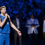 Dirk Nowitzki vor dem letzen Heimspiel seiner Karriere