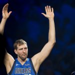 Dirk Nowitzki vor dem letzen Heimspiel seiner Karriere