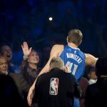 Dirk Nowitzki vor dem letzen Heimspiel seiner Karriere