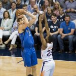 Dirk Nowitzki vor dem letzen Heimspiel seiner Karriere