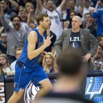 Dirk Nowitzki vor dem letzen Heimspiel seiner Karriere