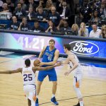 Dirk Nowitzki vor dem letzen Heimspiel seiner Karriere